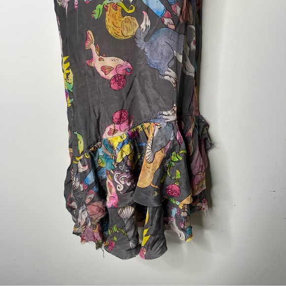 Zadig & Voltaire Tsukasa Ohtake cowboy theme Rory sleeveless dress RARE sz S - Picture 5 of 11